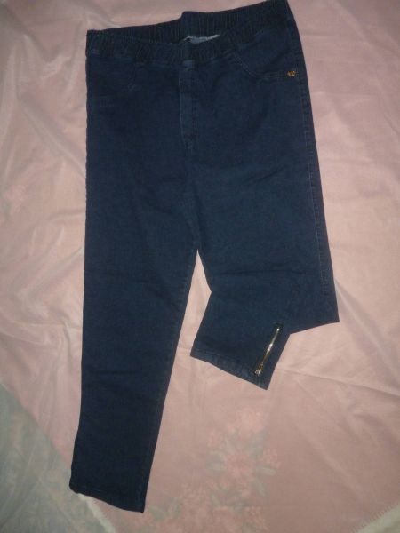calça jeans veste 60 com elastico na cintura